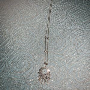 Silver Dream Catcher Necklace